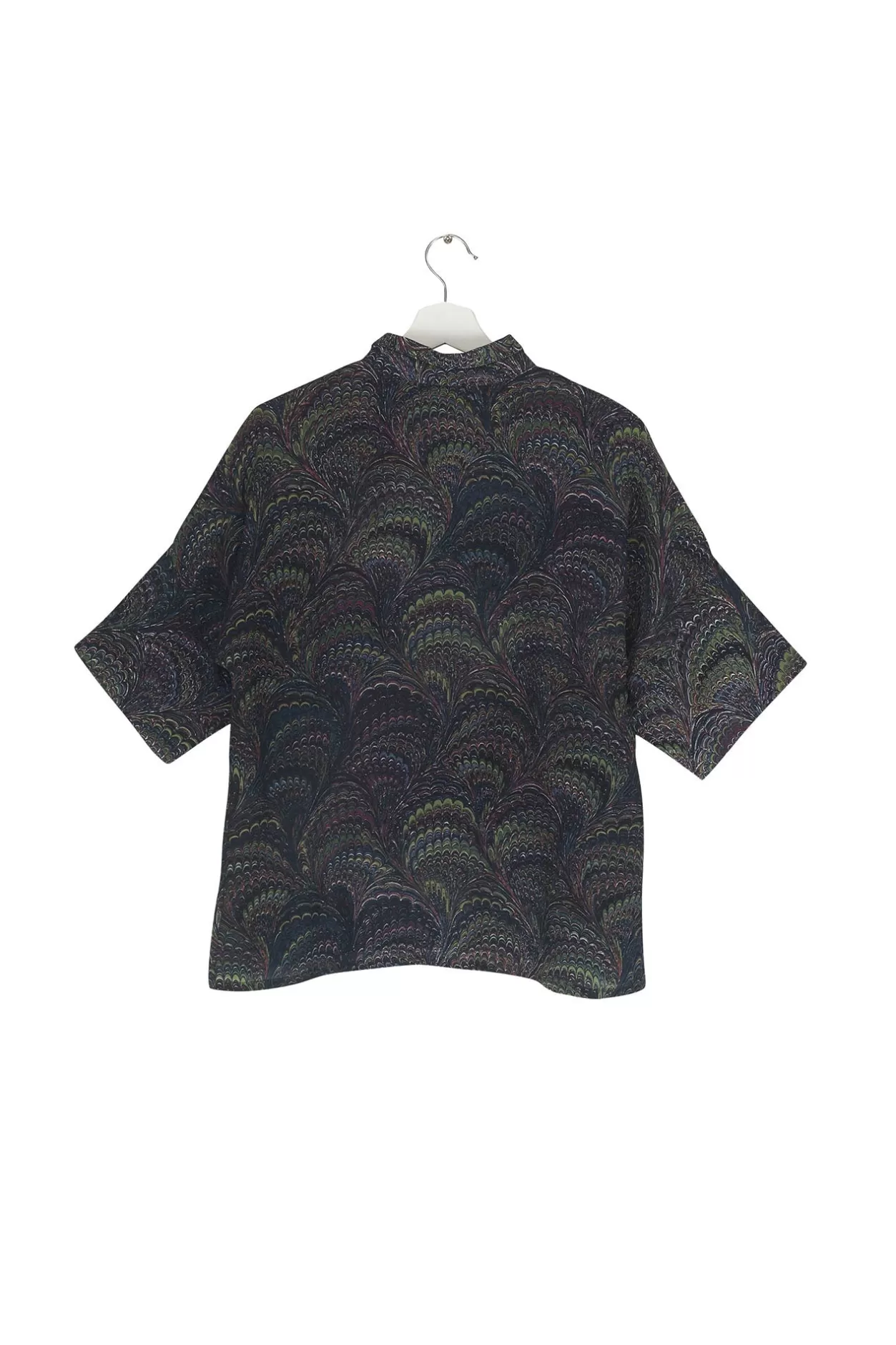 Women One Hundred Stars Marbled Indigo Pippa Top