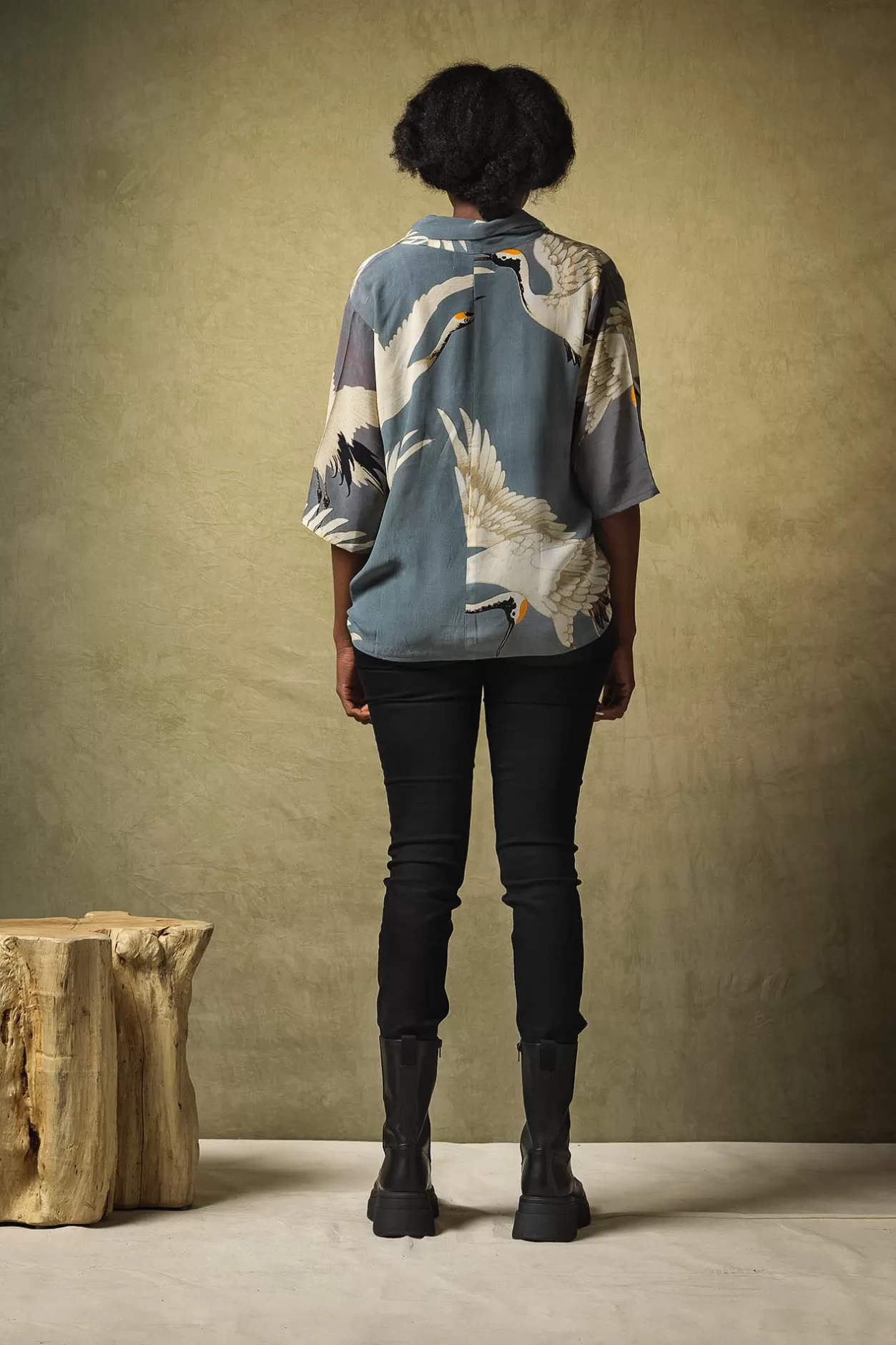 Women One Hundred Stars Stork Slate Rachel Top